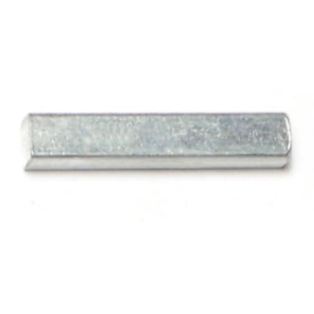 Midwest Fastener Machine Key Machine Key, Square End, Steel, Zinc, 1 in L, 3/16 in Sq, 8 PK 62625